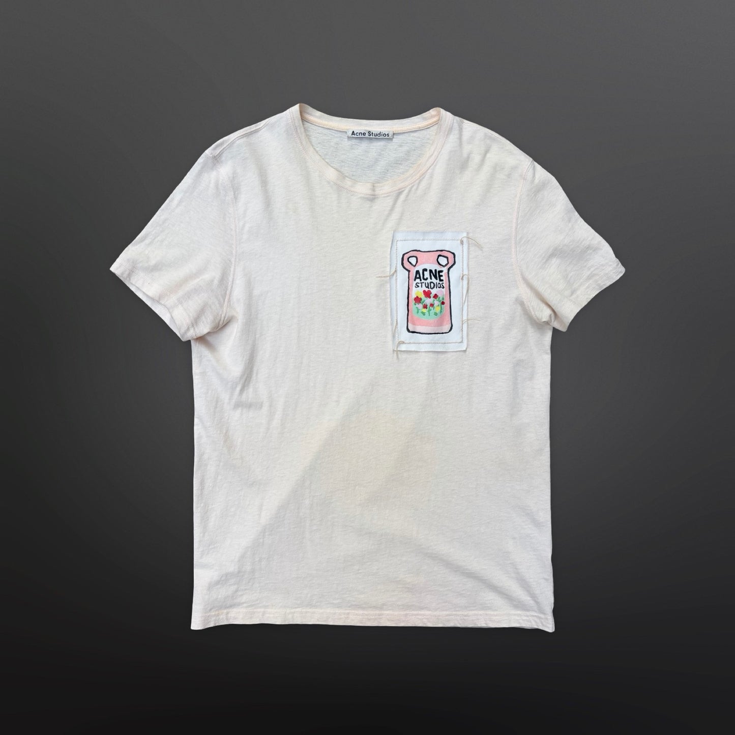 Acne Studios Patch T-Shirt – Off White M Medium