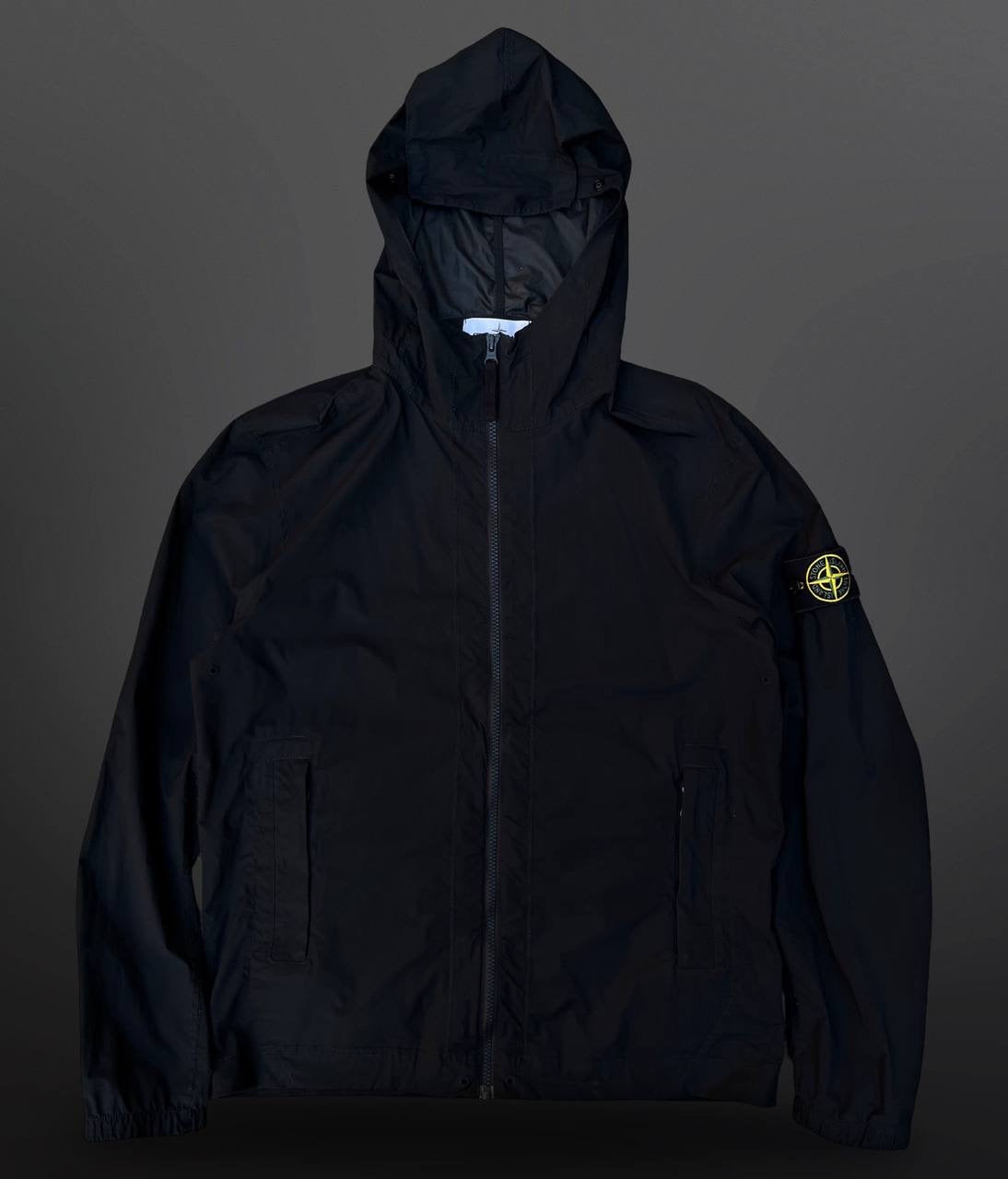 Stone Island Regnjakke Skin Touch Nylon TC Sort S Small