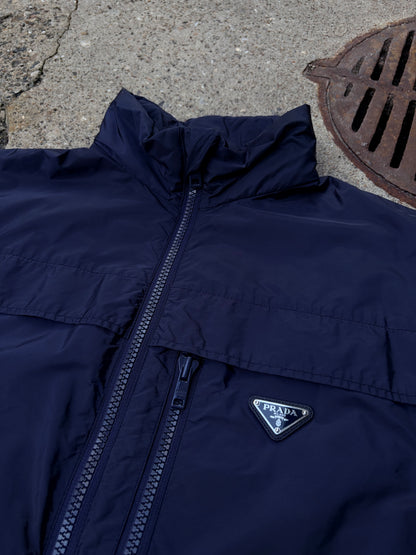 Prada Nylon Utility Vest – Navy Blue – Size 52 (Fitter Large)