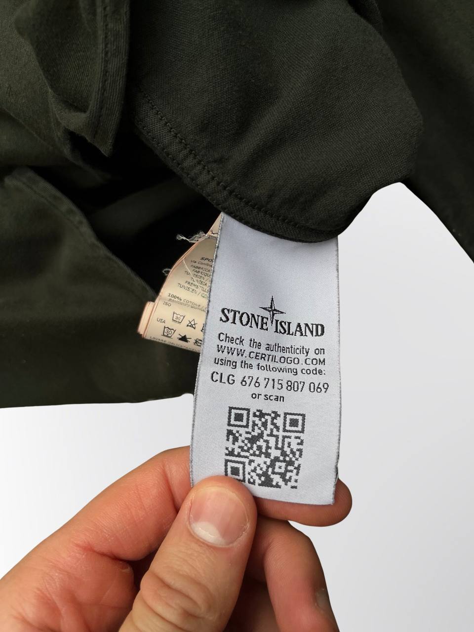 Stone island Skjorte Overshirt Grøn Large Herre brugt