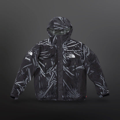 The North Face X Supreme Skaljakke Regnjakke Windbreaker L Large Sort Grå