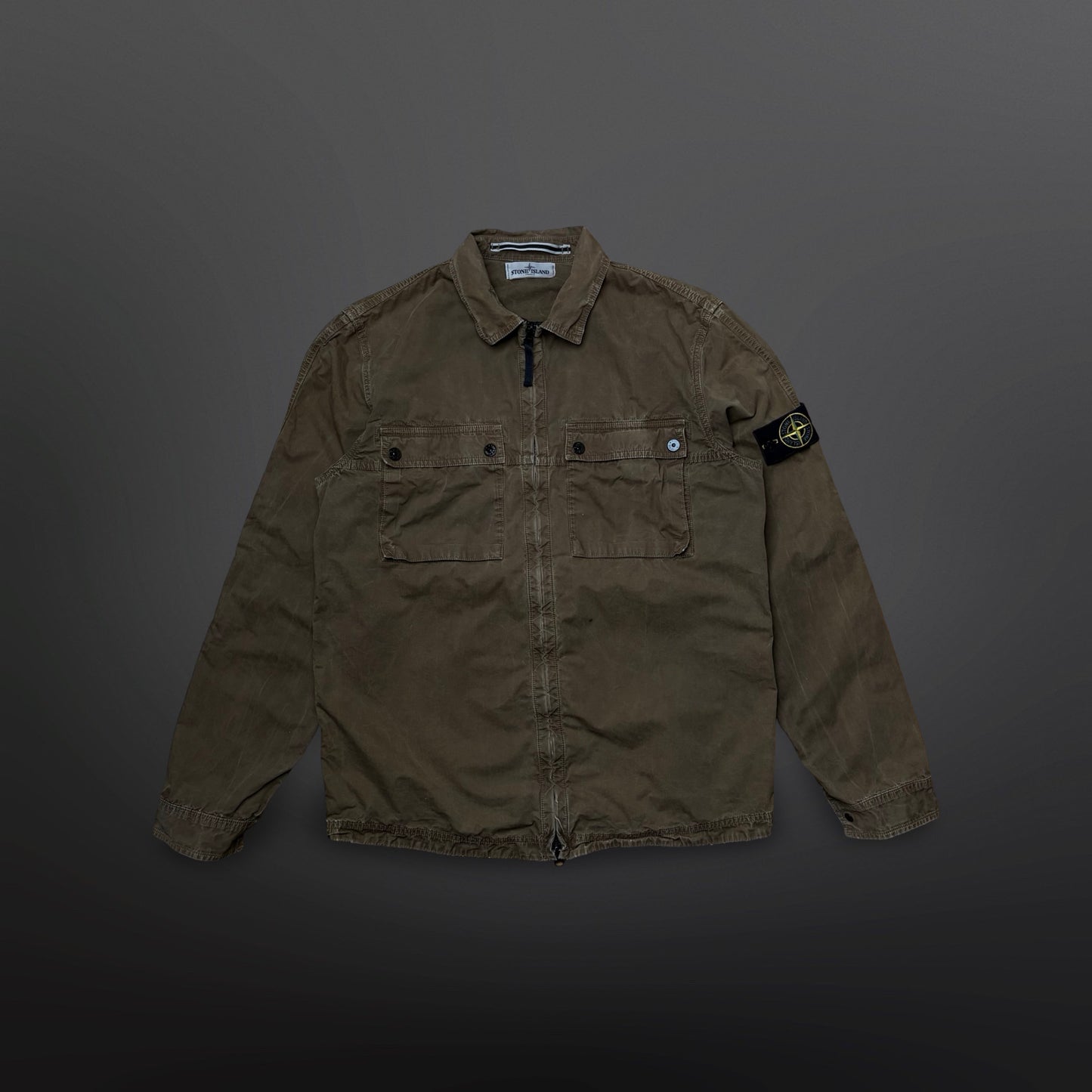 Stone Island jakke – Olive / Grøn L Large