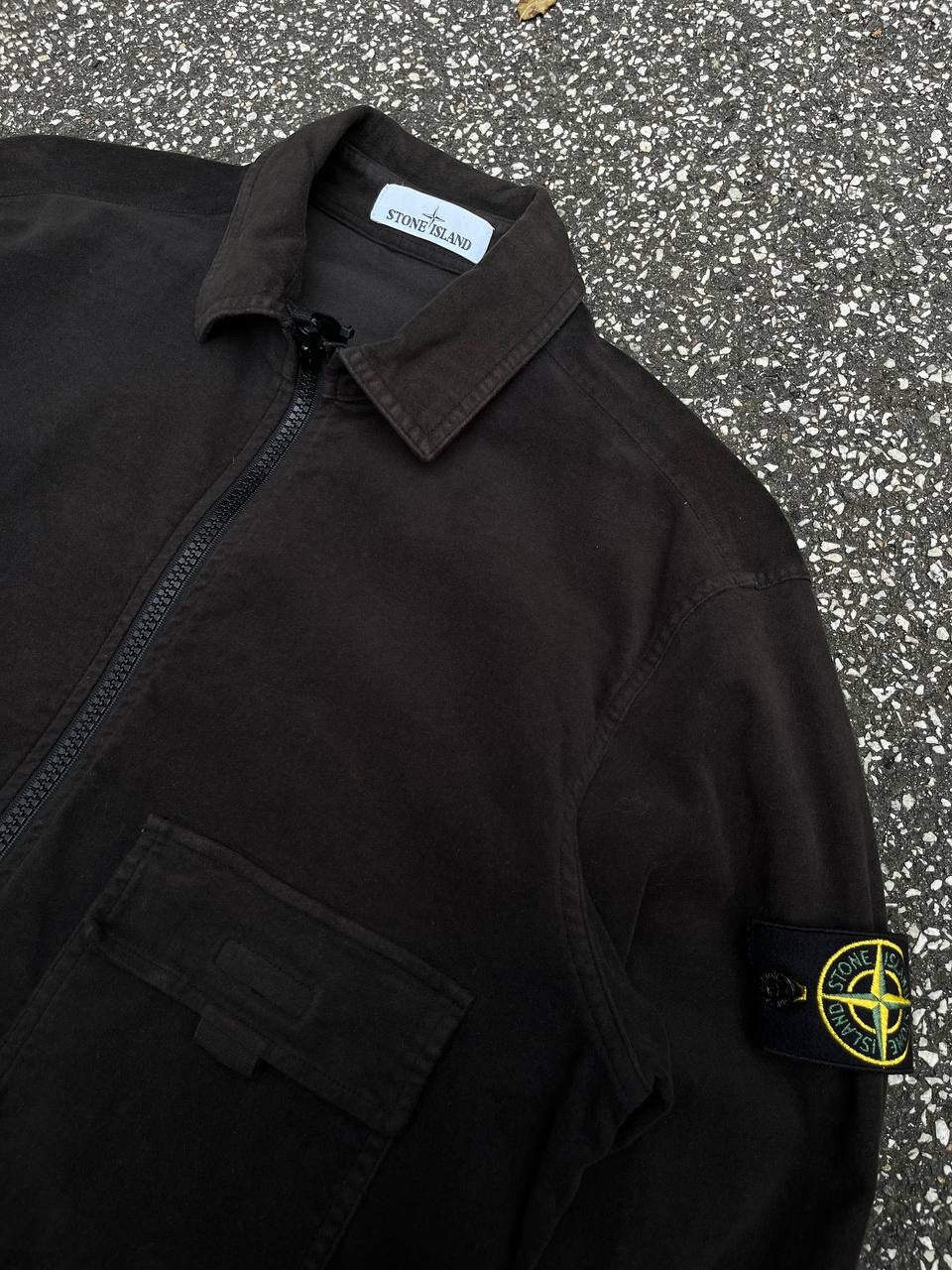 Stone Island Overshirt Skjorte Sommerjakke Overgangsjakke Velour 691511502