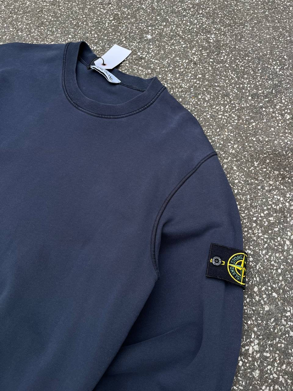 Stone Island Sweatshirt Crew Neck i Navy XL Brugt Used