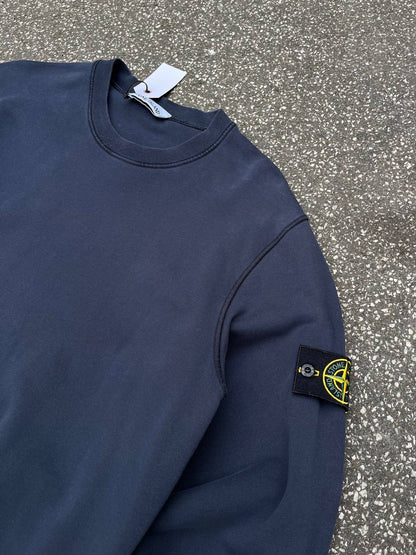 Stone Island Sweatshirt Crew Neck i Navy XL Brugt Used