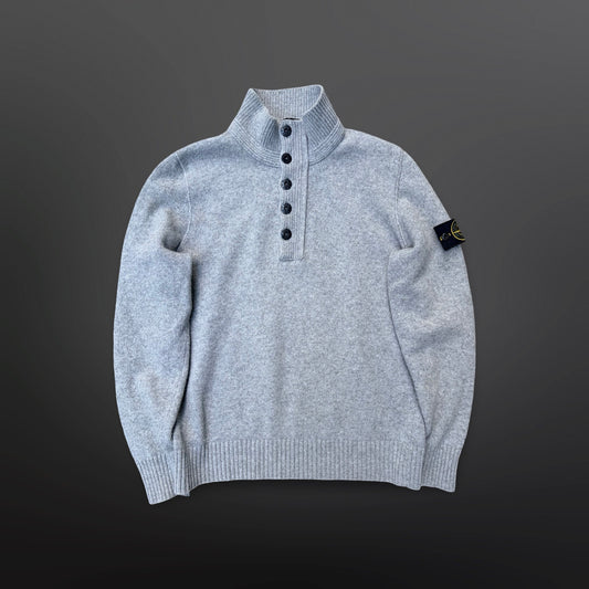 Stone Island Wool Funnel Neck Sweater – Grey / Large
