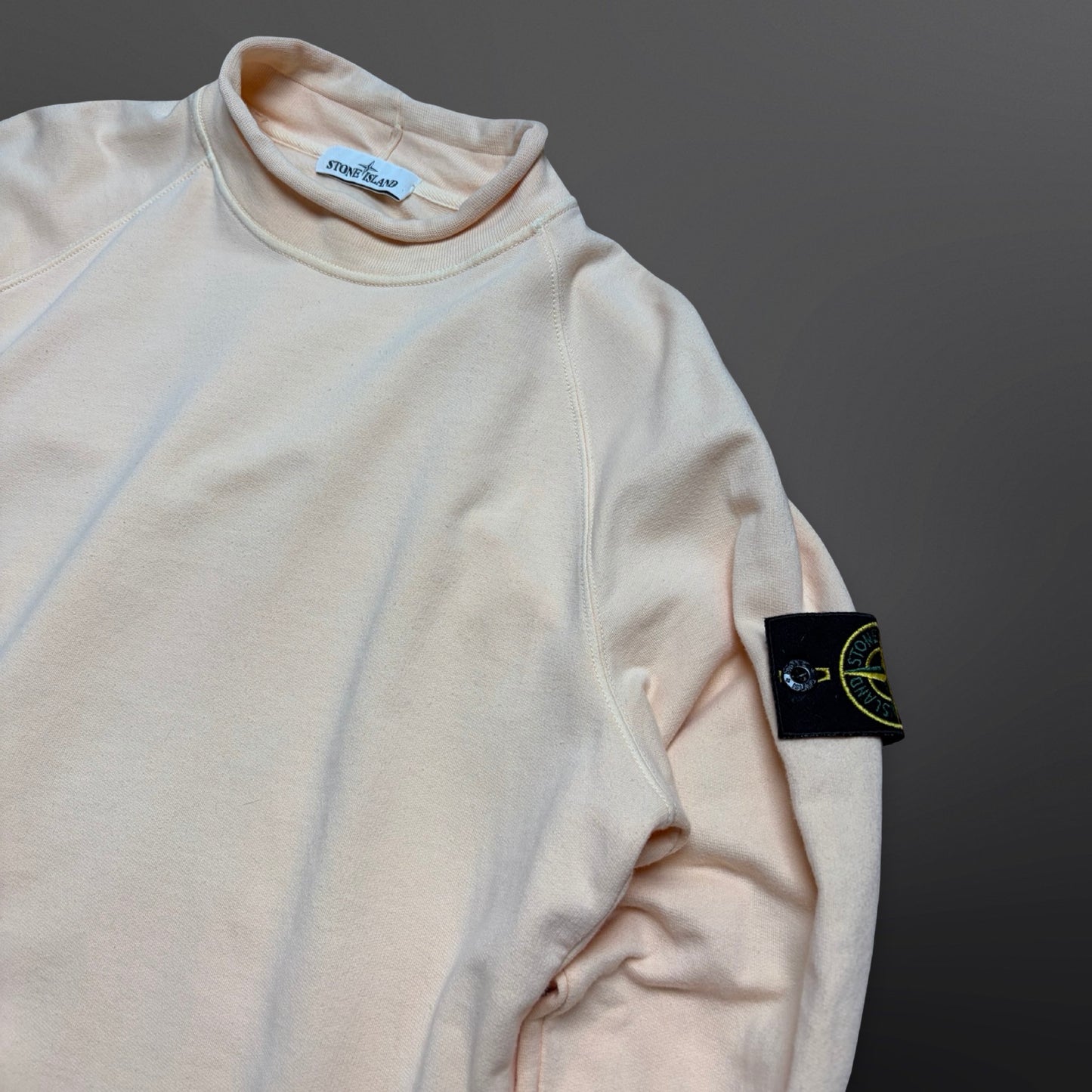 Stone Island Mock Neck Sweatshirt – Peach M Medium