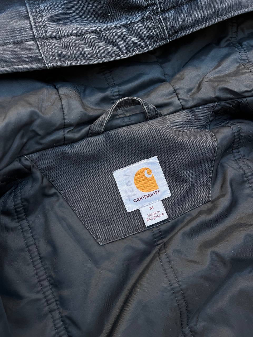 Carhartt Active Work Wear Jakke i Grå vandtæt Medium Herre Vintage