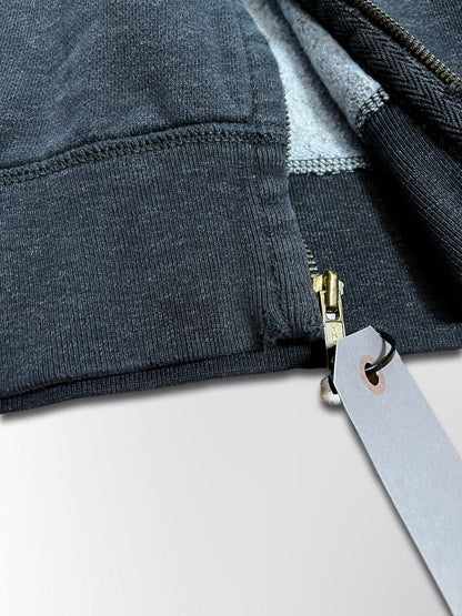 Brugt Vintage Zip-Up Hoodie Hættetrøje Polo Ralph Lauren i Grå farve med den Røde Hest i XL herre Stockholm style