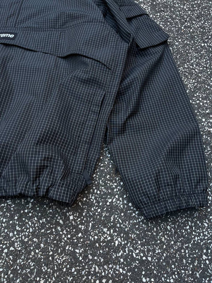 Supreme Reflective Anorak Jakke Rip Stop Pullover L Large Sort