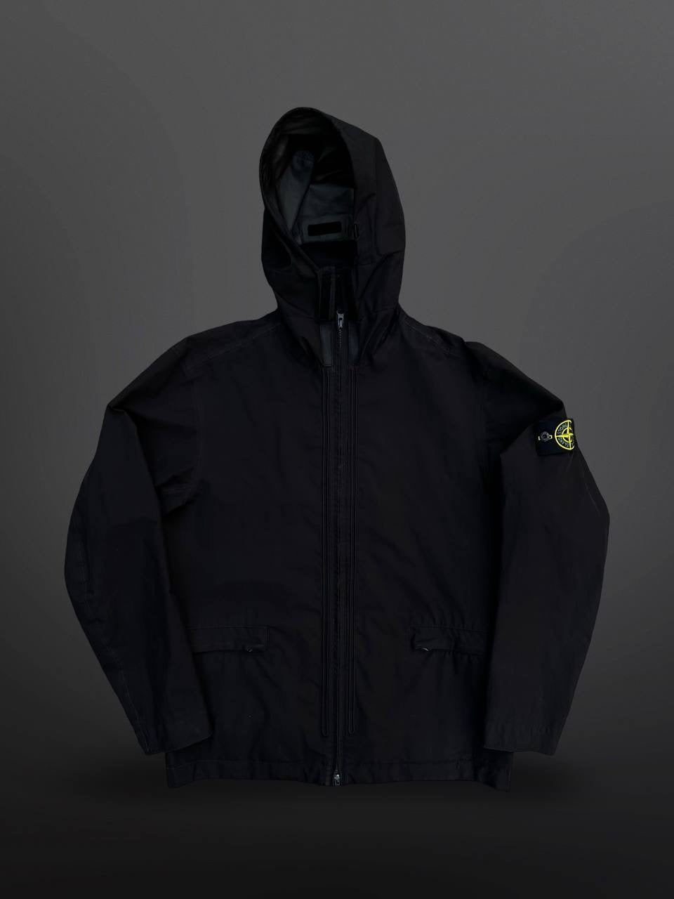Stone Island Regnjakke Gore-Tex  Paclite L Large Sort