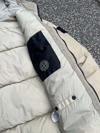 Stone Island Garment Dyed Crinkle Reps Down Jacket L Large