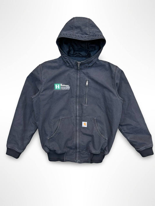 Carhartt Active Work Wear Jakke i Grå vandtæt Medium Herre Vintage