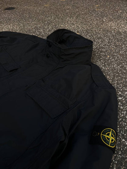 Stone Island Micro Reps Casual Jakke Frakke Coat Klassisk Sort XL Brugt Used