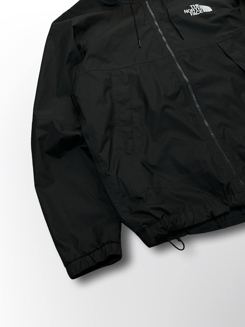 Regnjakke Skaljakke Vindjakke brugt jakke fra The North Face i Sort L large Gore tex Hyvent Dryvent Membran