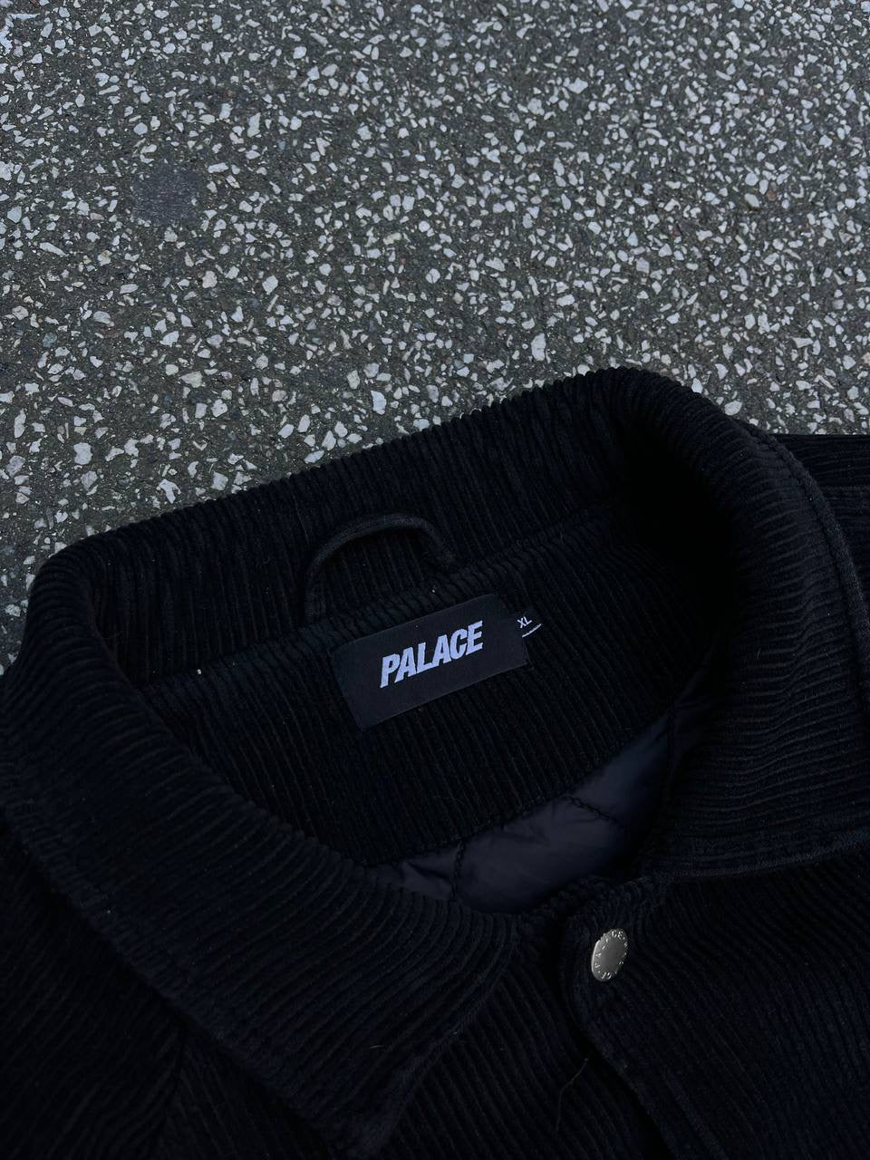 Palace Cord Bomber Black Sort Jakke XL