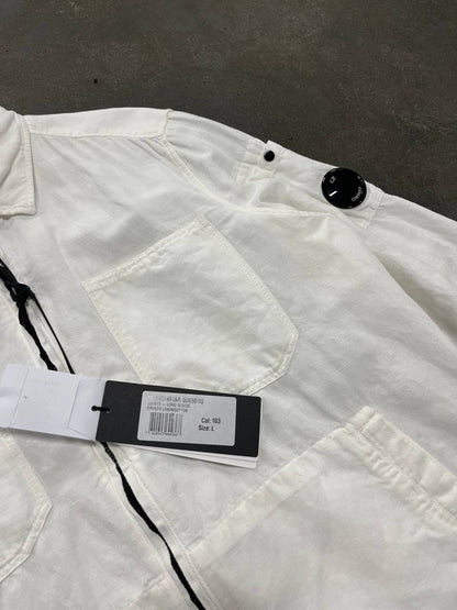 C.P.Company Overshirt Large Hvid Brugt som ny