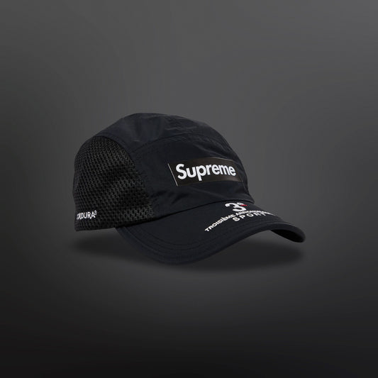 Supreme Mesh Side Panel Camp Cap Black
