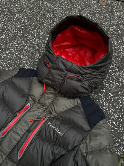 Montbell EX 800 Women’s Down Jacket Olive Red Str. 95 M Medium