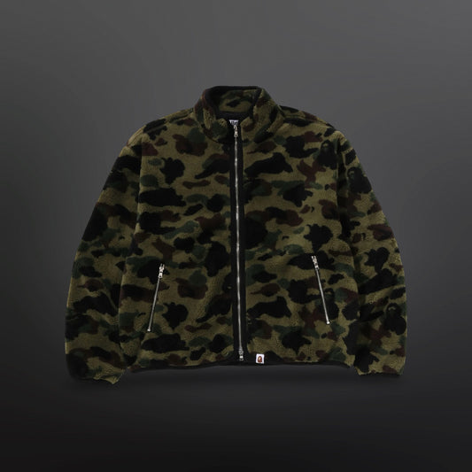 A Bathing Ape (BAPE) 1st Camo Fleece Jacket M Medium