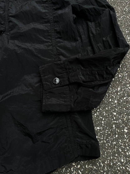 Stone Island Overshirt Sommerjakke i Sort Black Nylon Metal L Large 681510844