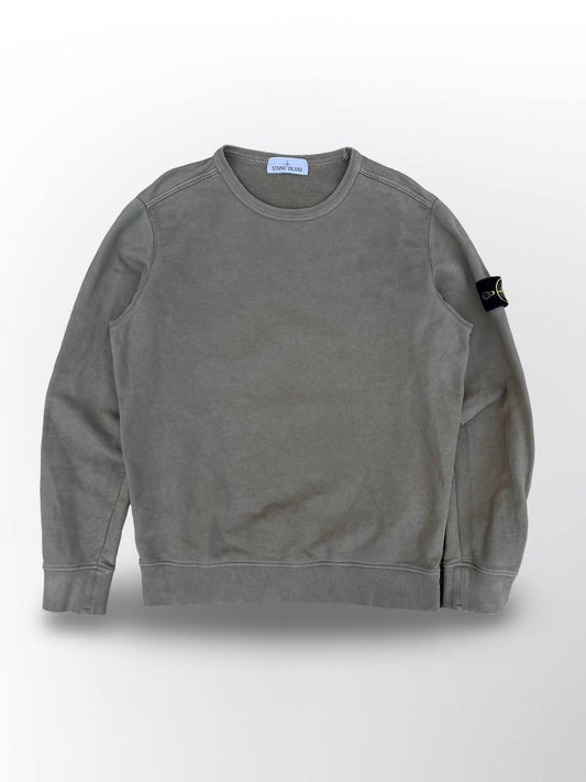 Stone Island Sweatshirt i oliven farve Large Brugt