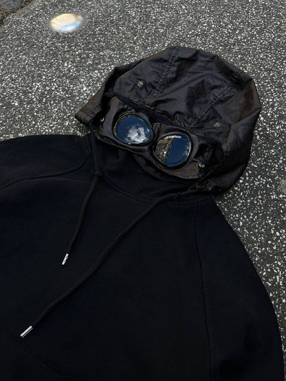 C.P. Company Google Hoodie Hættetrøje Reflective Sort M Medium Brand New