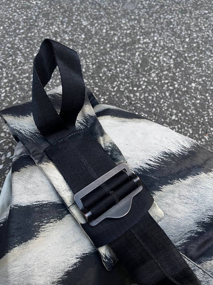 Stone Island 2Way Bag Taske Sebra Sling Bag Og Rygsæk 2 in 1 Brugt Used