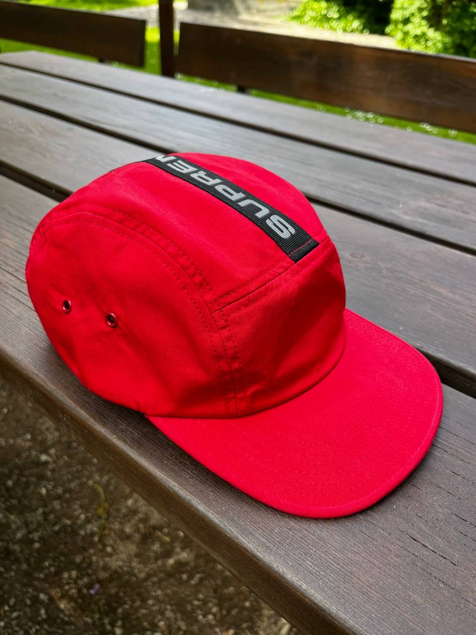 Supreme Cap Kasket Reflective Logo Rød One Size
