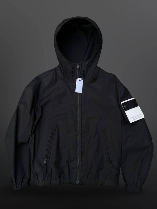 Stone Island Supima Cotton Jakke Sort L Large Brugt Used