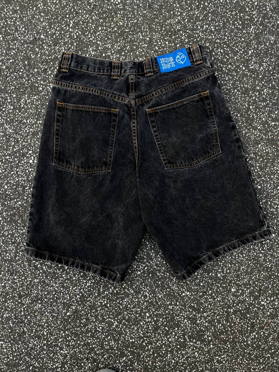 Polar Big Boy Denim Shorts M Medium Black Jeans Shorts