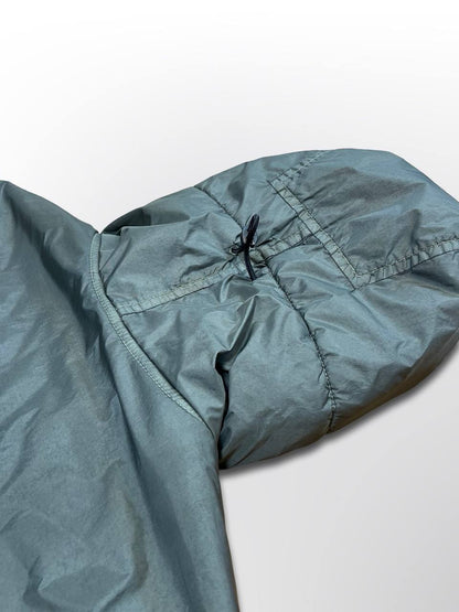 Brugt Used Stone Island Jakke Garment Dyed Crinkle Reps Ny With Primaloft®-Tc i Grøn Khaki farve L Large herre