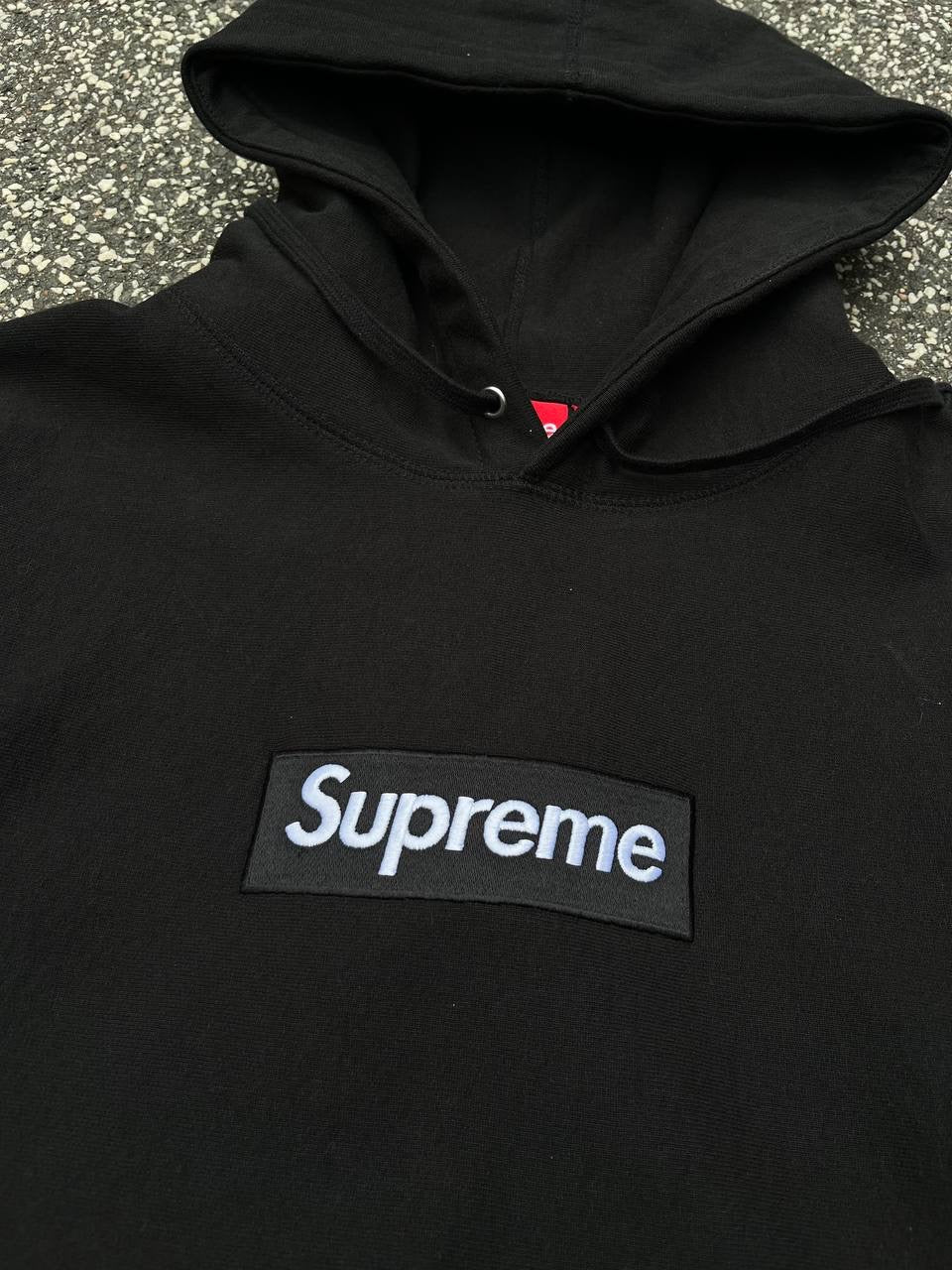 Supreme Box Logo Hoodie Hættetrøje 2024 Sort Black M Medium