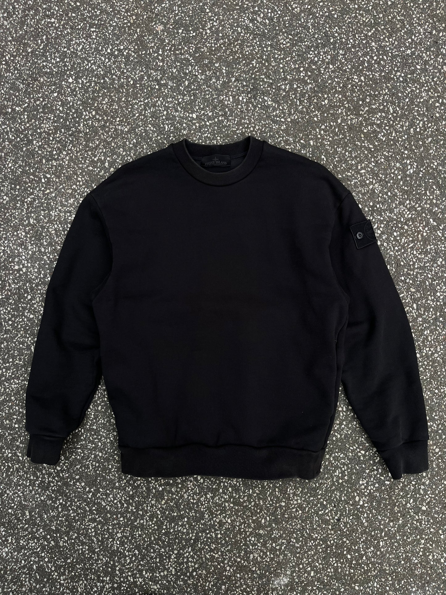 Stone Island Sweatshirt Ghost Piece Crewneck – Sort – Str. Small