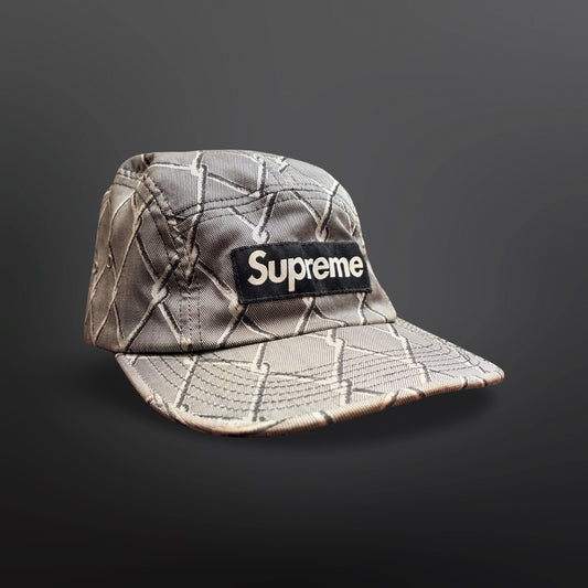 Supreme Chainlink Camp Cap – Black / Grey