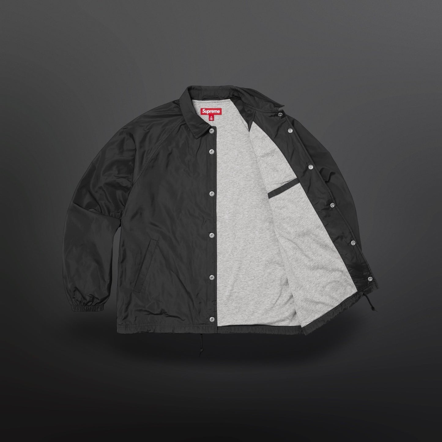 Supreme Old English Arc Coaches Jacket Black S Small