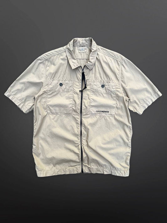 C.P. Company Kortærmet Overshirt Beige Str Large (M)