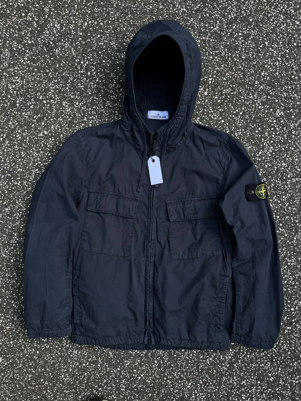 Stone Island Jakke Supima Cotton Twill Strech TC Navy S Small