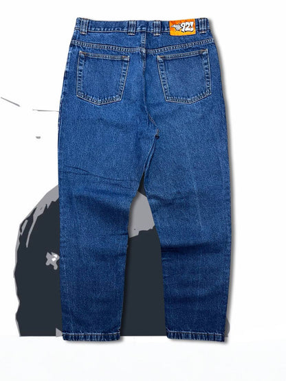 Brugte Used Jeans Polar Big Boy i mørkeblå W34 L34 i god stand