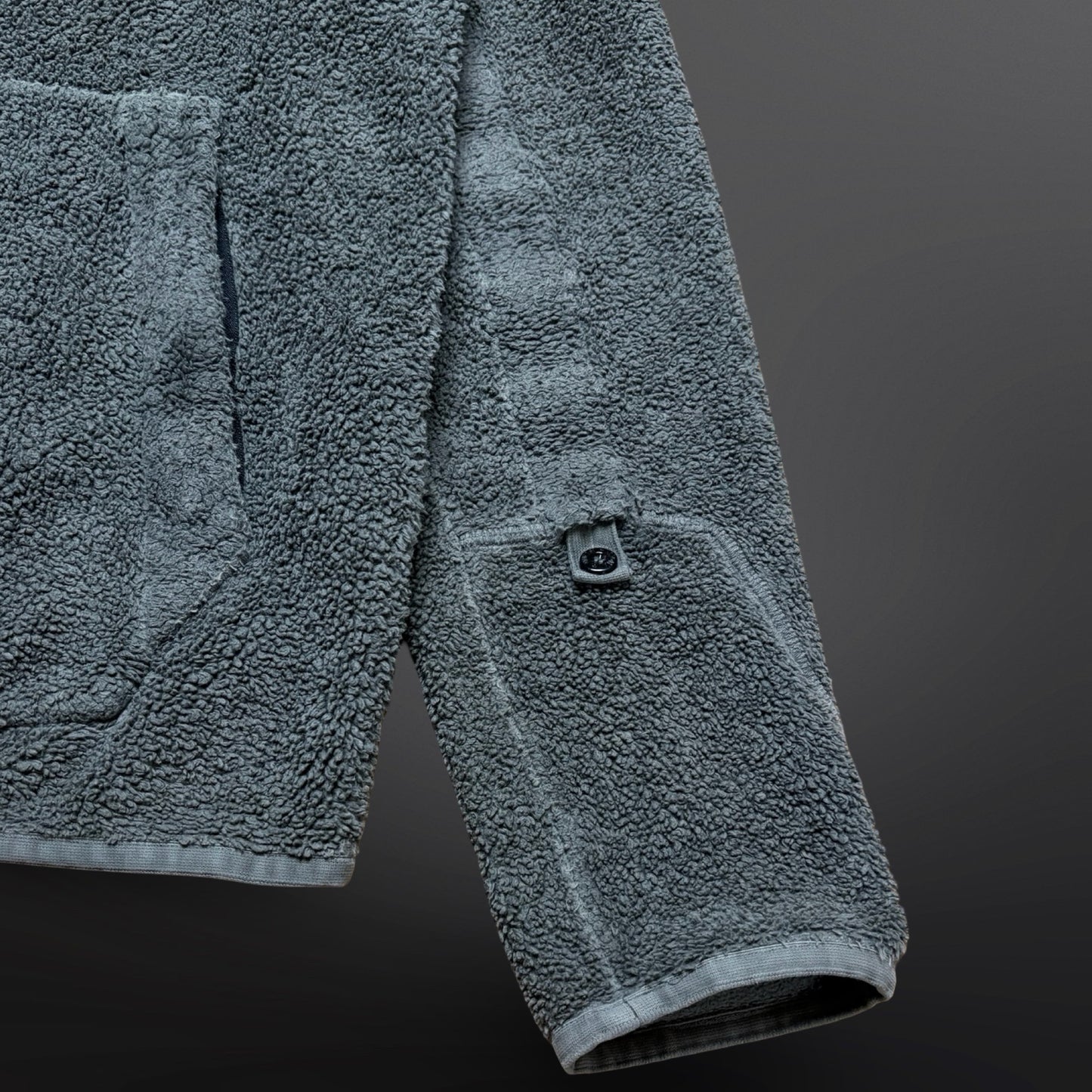 Stone Island Shadow Project Teddy Fleece Hoodie Jakke – Grey (2017)