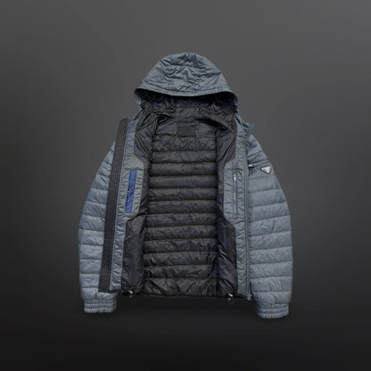 Prada Micro Puffer Jacket – Grey (Str. 52 / fits M)