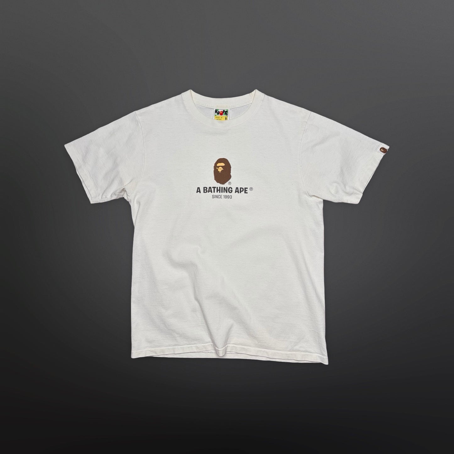 A Bathing Ape Ape Head “Since 1993” Tee – White – Size M
