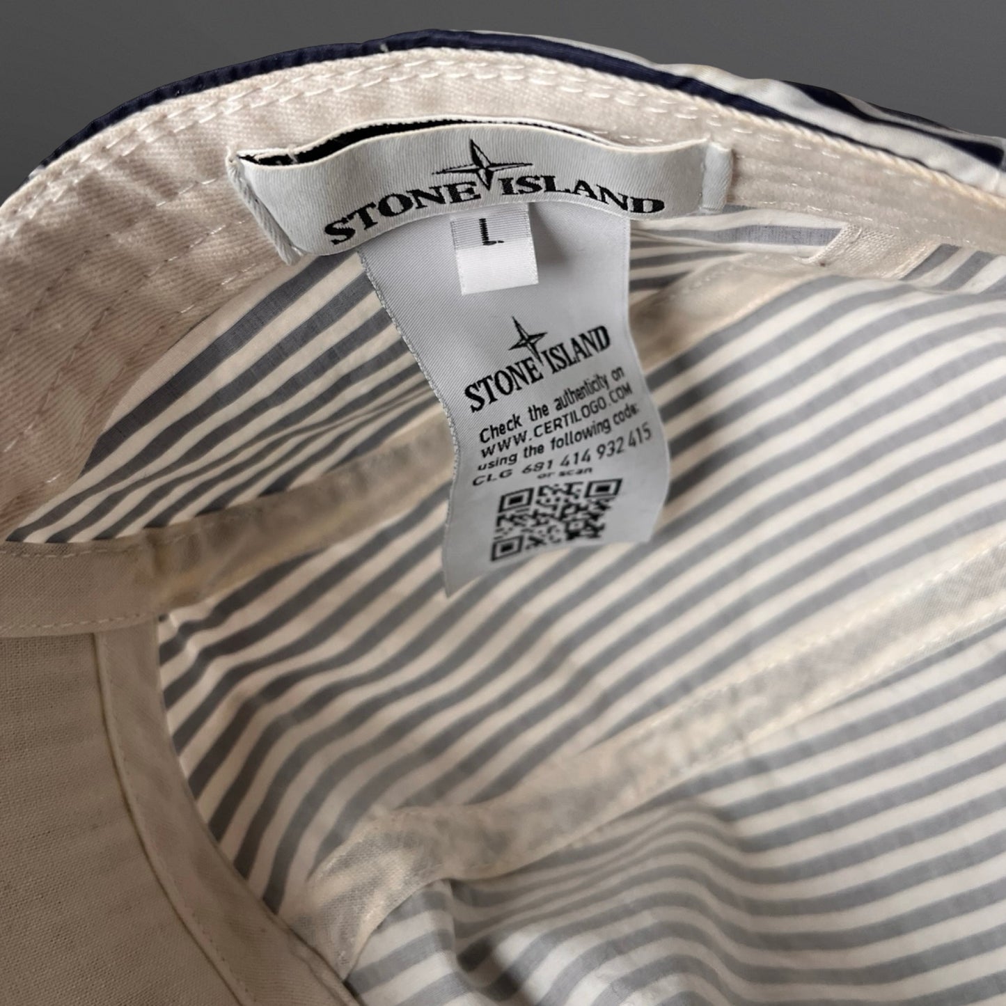 Stone Island Marina Cap – Striped L Large