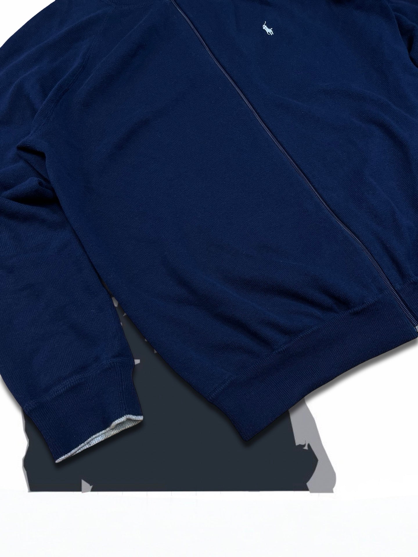 Brugt Used Cardigan Fra Polo Ralph Lauren I mørkeblå XL herre