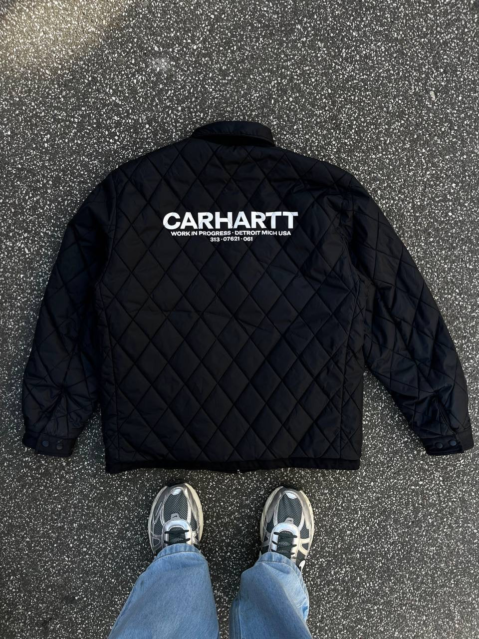 Carhartt Detroit Jacket i Sort Madera Jacket Vendbar M Medium