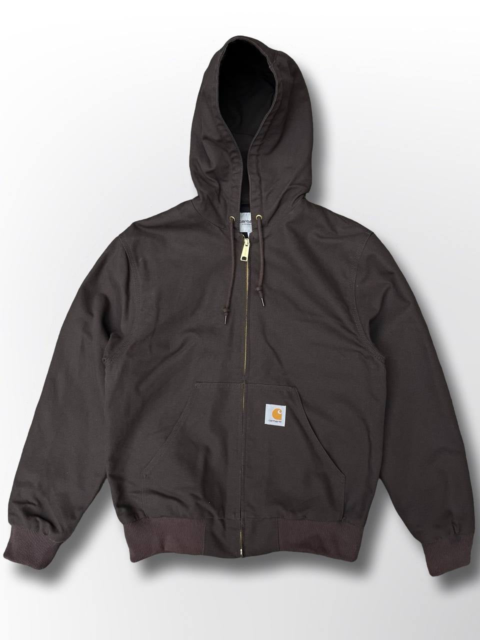 Brugt Carhartt Active Jacket made in USA Carhartt WIP i brun brown Vintage baggy look fit M medium