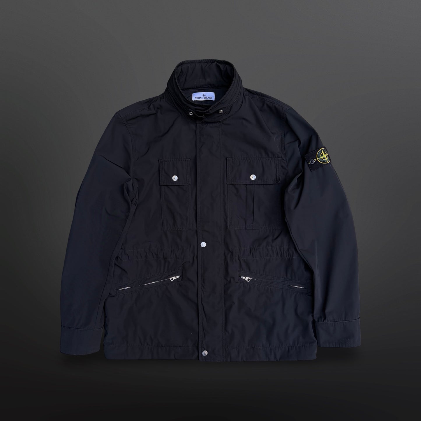 Stone Island Micro Twill Jakke – Sort (Large)