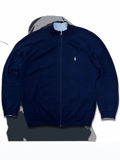 Brugt Used Cardigan Fra Polo Ralph Lauren I mørkeblå XL herre