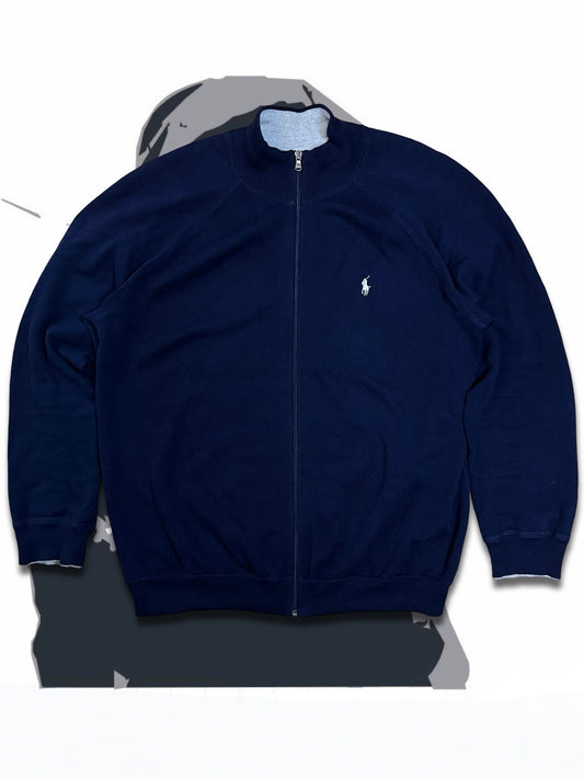 Brugt Used Cardigan Fra Polo Ralph Lauren I mørkeblå XL herre
