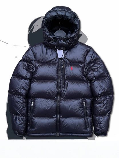 Brugt Used Dunjakke Polo Ralph Lauren Puffer S herre i navy mørkeblå